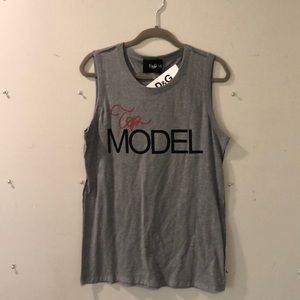 Authentic NWT D&G Top Model T shirt Grey